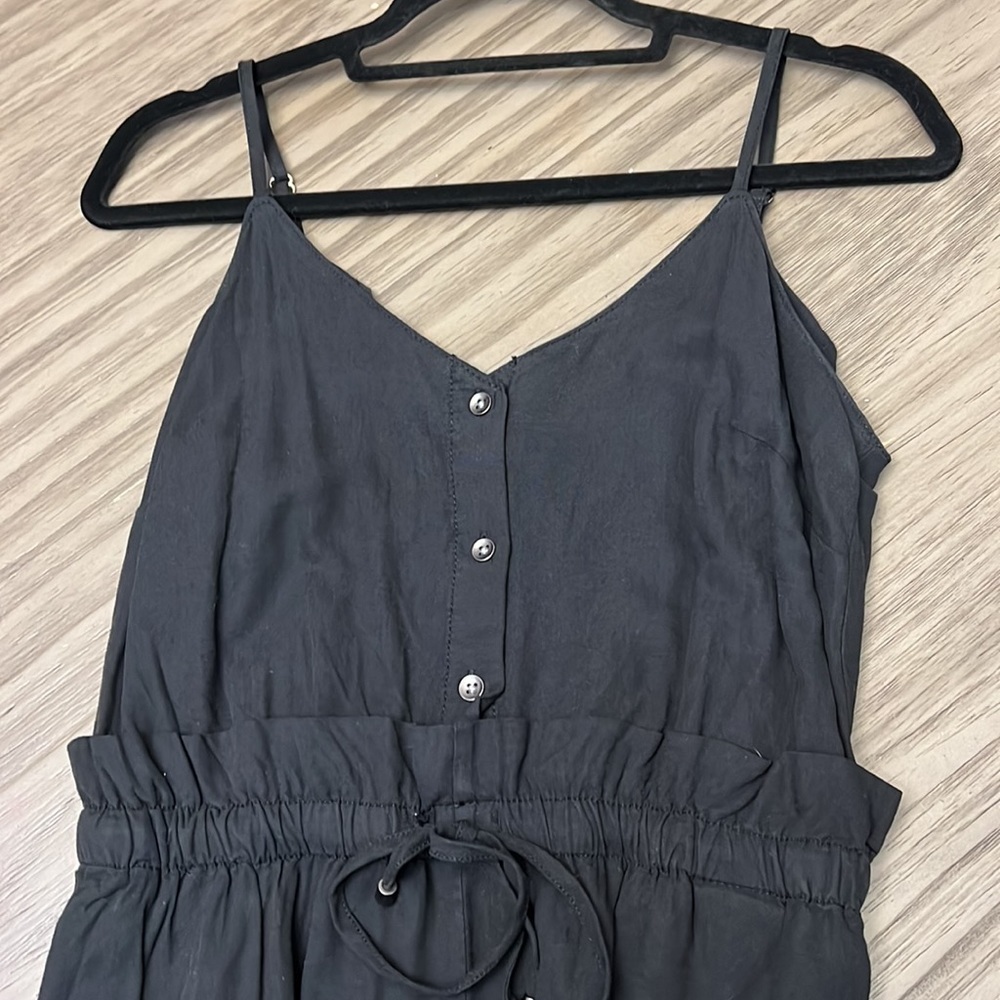 SPLENDID BLACK JUMPSUIT CINCH WAIST SIZE SMALL - Picture 2 of 16